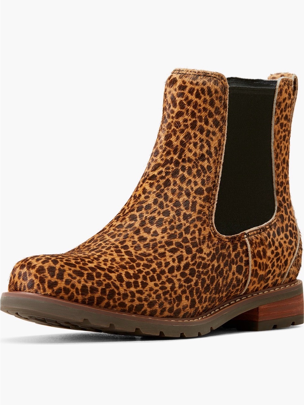 Leopard Print Chelsea Boot - Brown